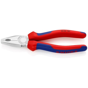 Knipex 03 05 180 Combination Pliers chrome-plated 180mm Grip Handle